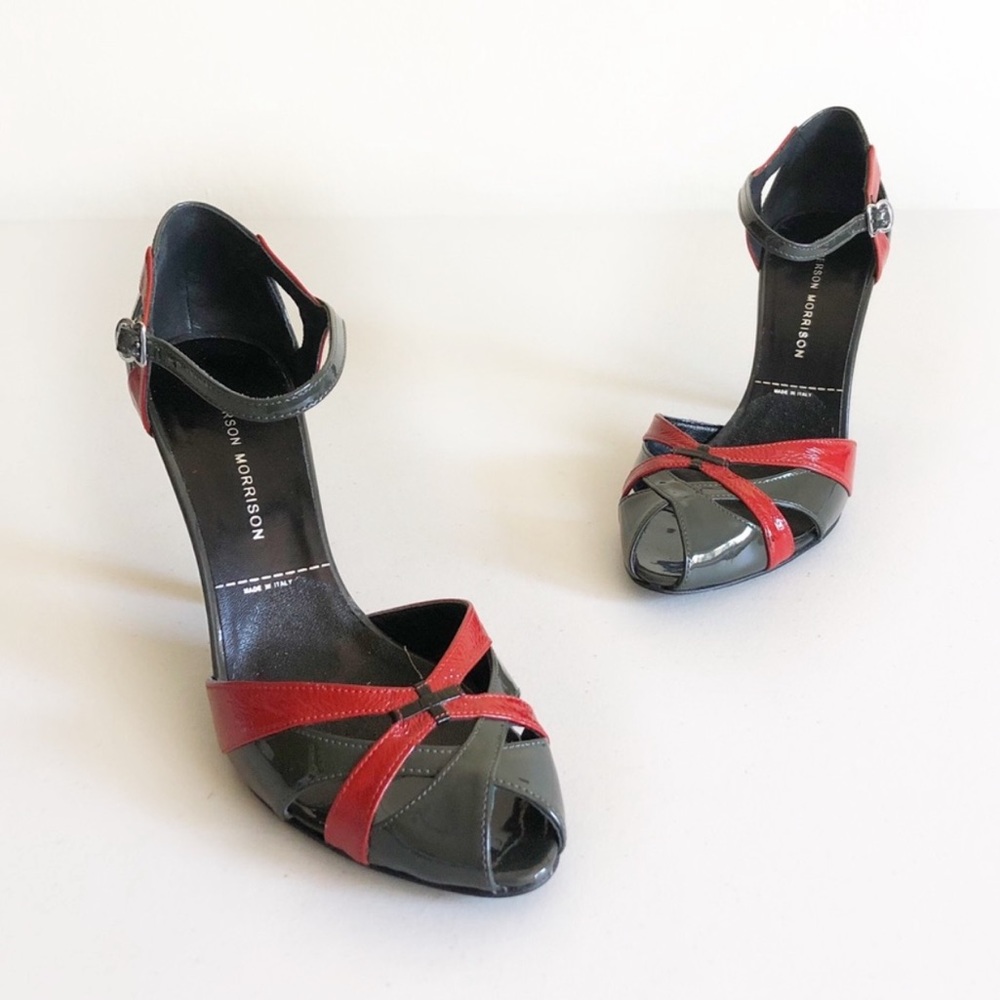 Sigerson Morrison Retro Patent Leather Heels- Sz 8